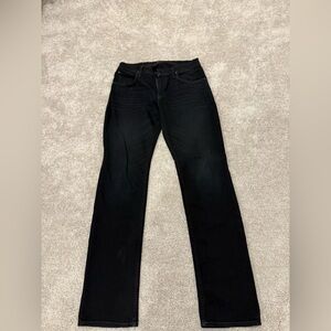 Hudson men’s byron 5 pocket straight jeans black